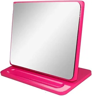 Small Mirror Makeup Mirror,Desktop Single-Sided Make-up Mirror European High-Definition Vanity Mirror Portable Princess Mirror Simple Fashion Mirror Makeup Mirror (Color : Pink)