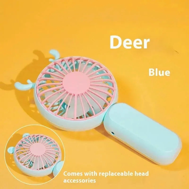 Small Handheld Fan Desktop Cartoon Mini Electric Usb Student Portable Gift
