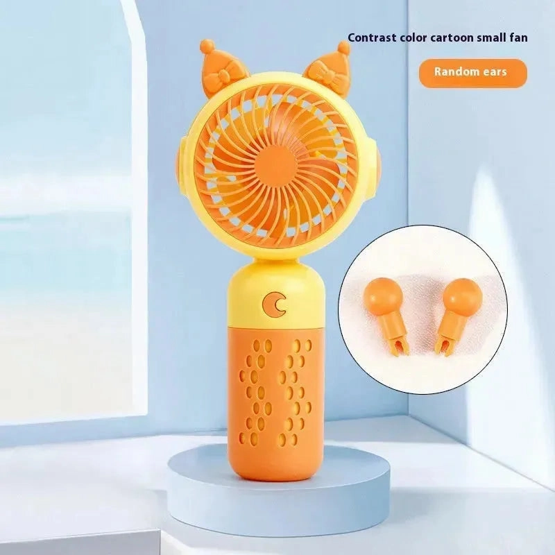 Small Handheld Fan Desktop Cartoon Mini Electric Usb Student Portable Gift