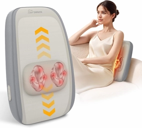 Snailax Back Massager for Pain Relief Deep Tissue, Full Back Massager with Heat, 3D Kneading Shiatsu Massager for Back Relaxation, Ideal Gift for Valentine's Day. Holiday Gift for Mom, Dad,