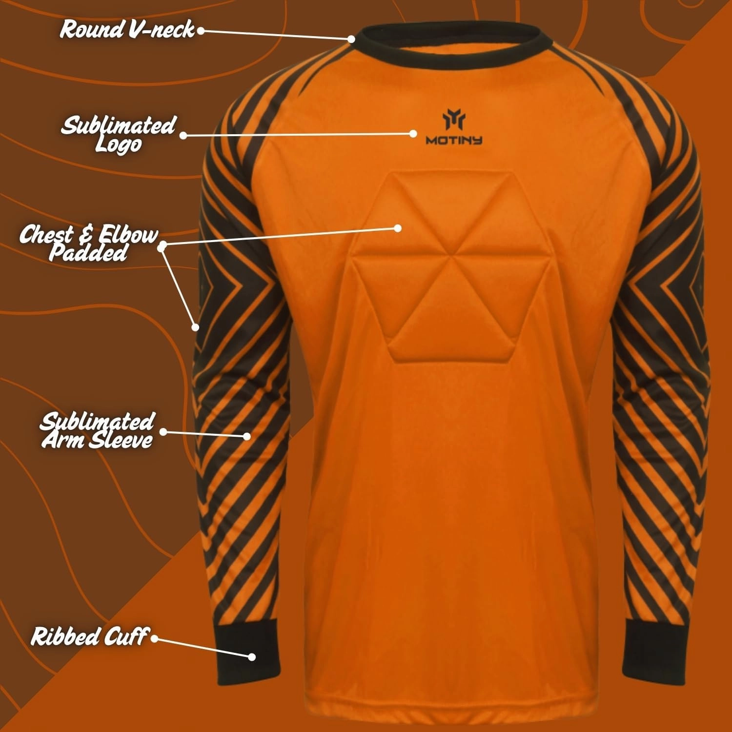Soccer Goalie Jersey - Pro Series - Chest & Elbow Padded - Quick-Dry Fabric - Ergonomic Fit - Enhanced Durability