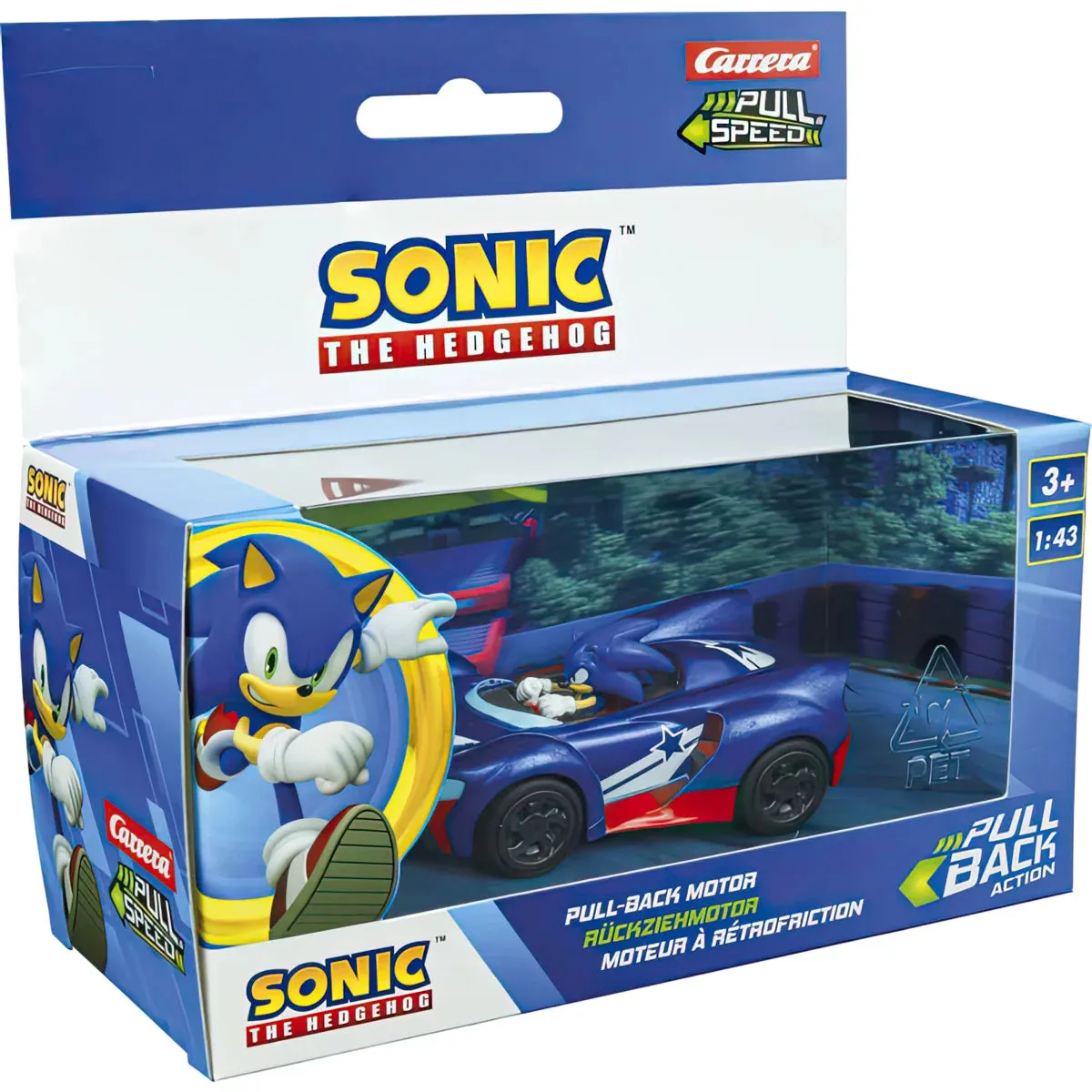 SONIC the Hedgehog Pull Speed Car - Assortment