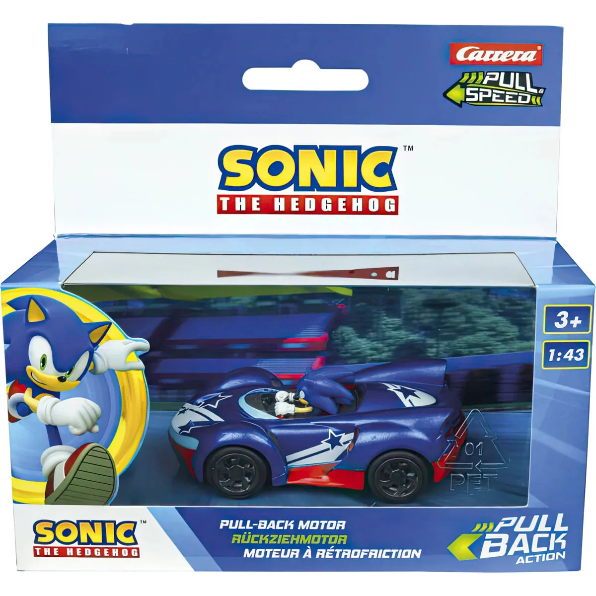 SONIC the Hedgehog Pull Speed Car - Assortment