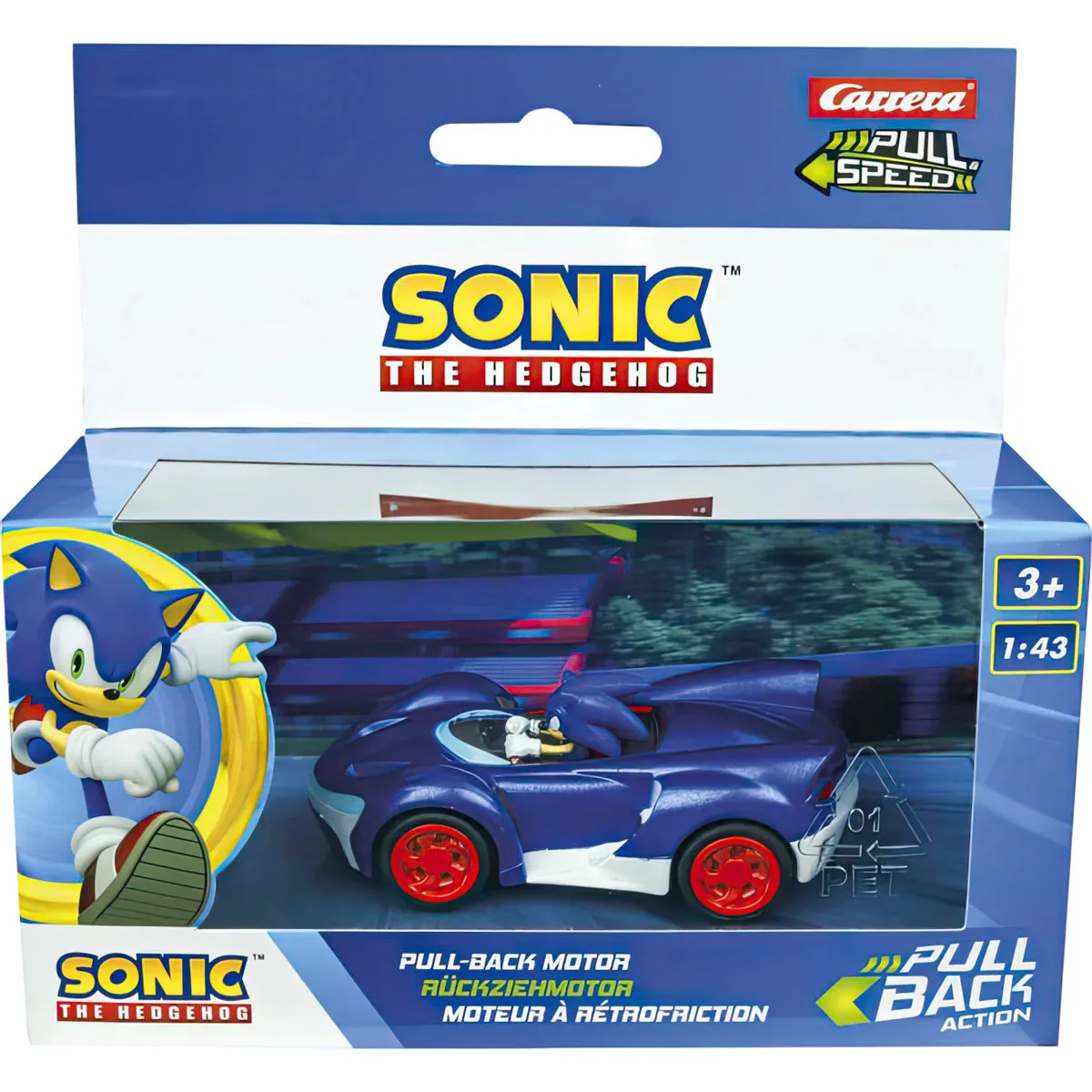 SONIC the Hedgehog Pull Speed Car - Assortment