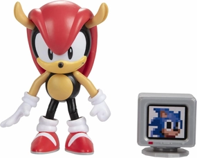 Sonic The Hedgehog 4-Inch Action Figure Classic Mighty with 1 Up Monitor Collectible Toy