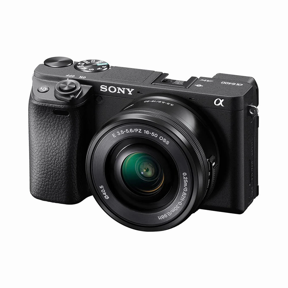 Sony Alpha 6400 E-Mount Camera With APS-C Sensor (ILCE-6400L) 24.2 MP Mirrorless Camera With A 16-50mm Power Zoom Lens