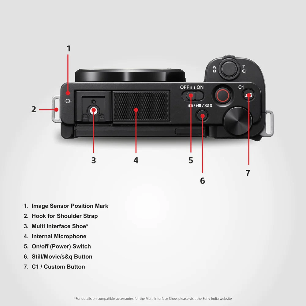 Sony Camera ZV-E10L E-Mount APS-C Camera | 24.2 MP Vlog Mirrorless Camera With 16 - 50 Mm Lens