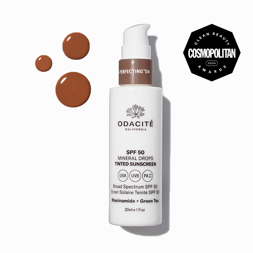 SPF 50 Tinted Mineral Drops • Flex-Perfecting® Sunscreen • Niacinamide   Green Tea
