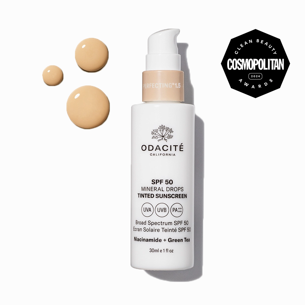 SPF 50 Tinted Mineral Drops • Flex-Perfecting® Sunscreen • Niacinamide   Green Tea