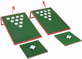 SPRAWL Golf Pong Cornhole Set Exciting Golf Chipping Game Pong Chip Shot Game for Tailgate Beach Backyard Man Cave
