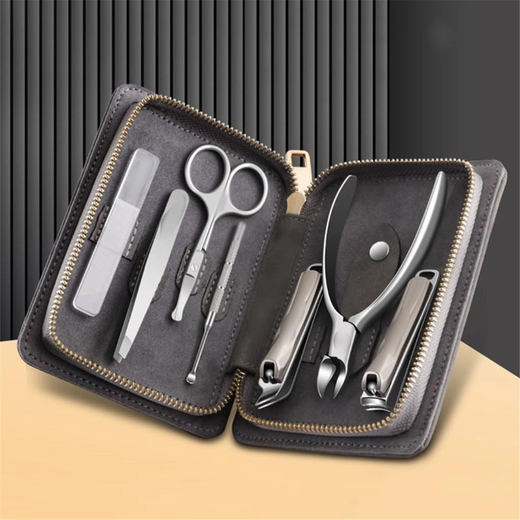 Stainless Steel 7 Piece Nail Clipper Set Scissors Pliers Manicure Nail Tools for Home Use