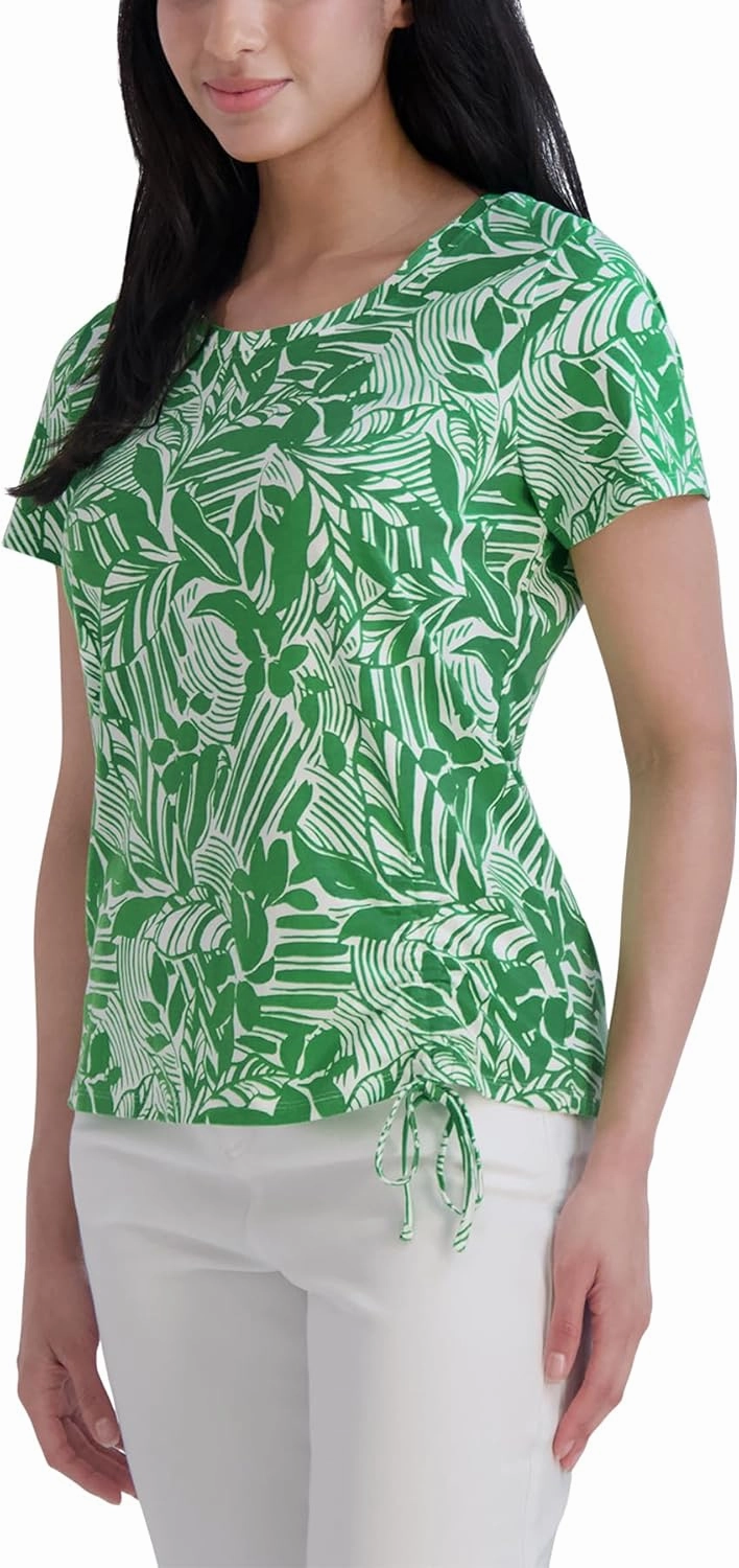 Stella Parker Women's Fashion T-Shirt Casual Short Sleeve Trendy Top