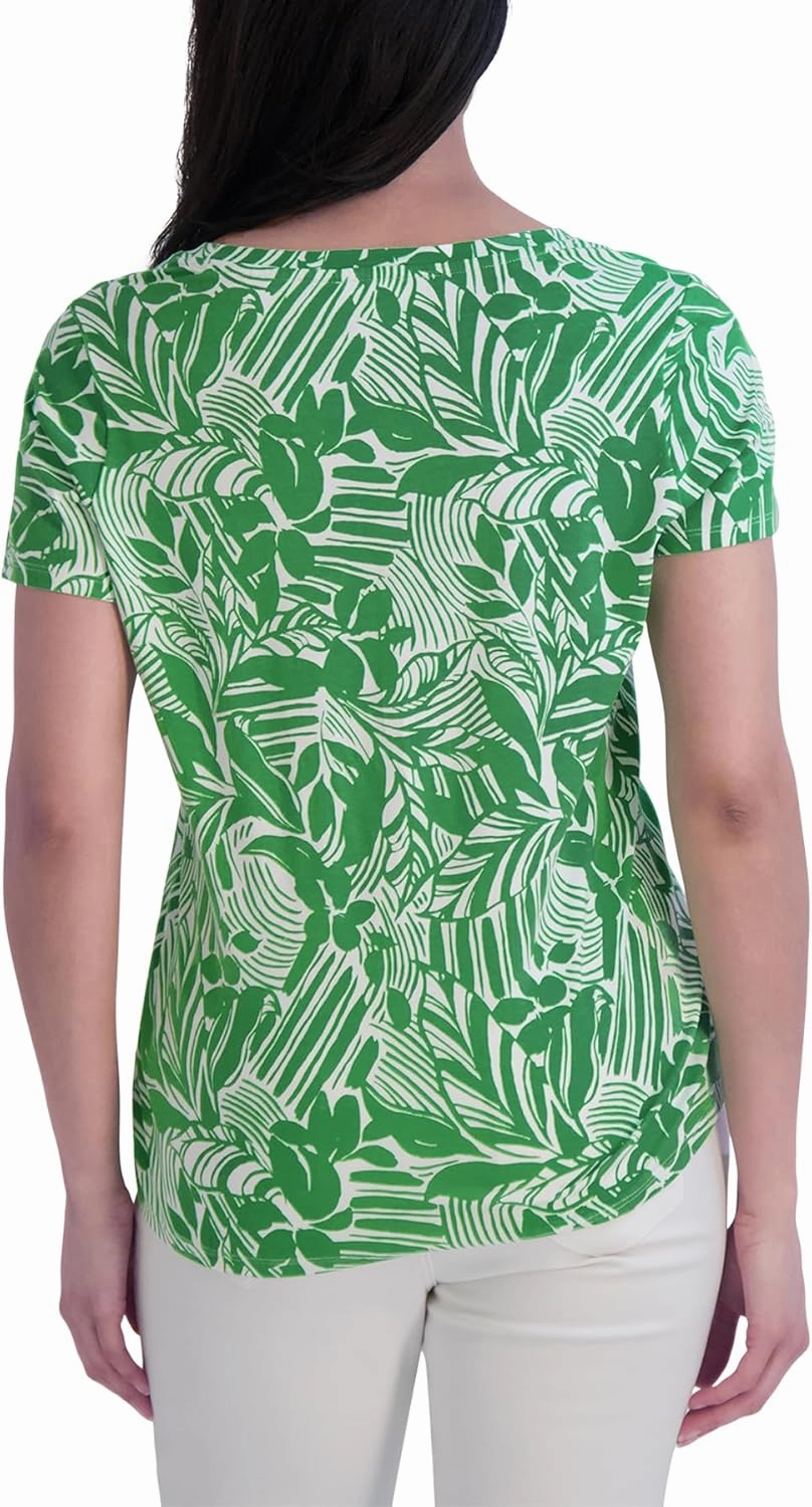 Stella Parker Women's Fashion T-Shirt Casual Short Sleeve Trendy Top