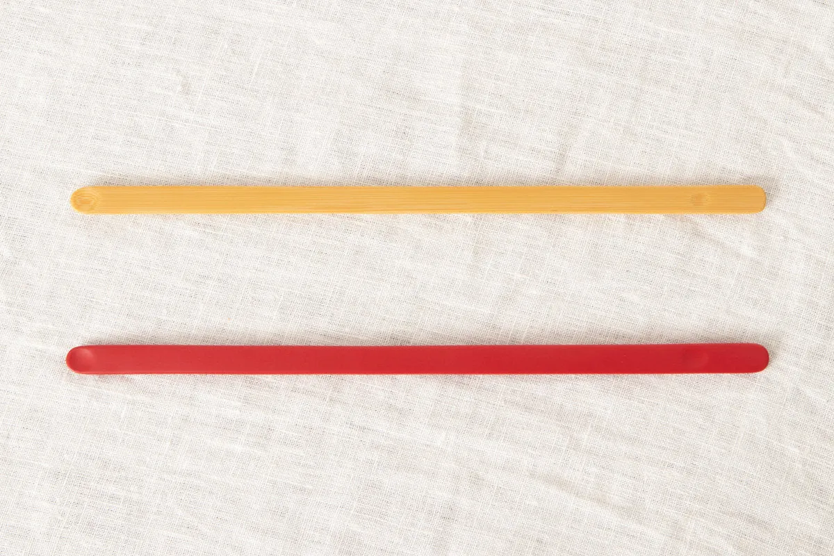 Stir stick [ Natural, Red ] / Mōsō bamboo / Ōita-JPN 211126