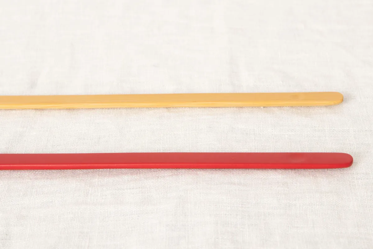 Stir stick [ Natural, Red ] / Mōsō bamboo / Ōita-JPN 211126