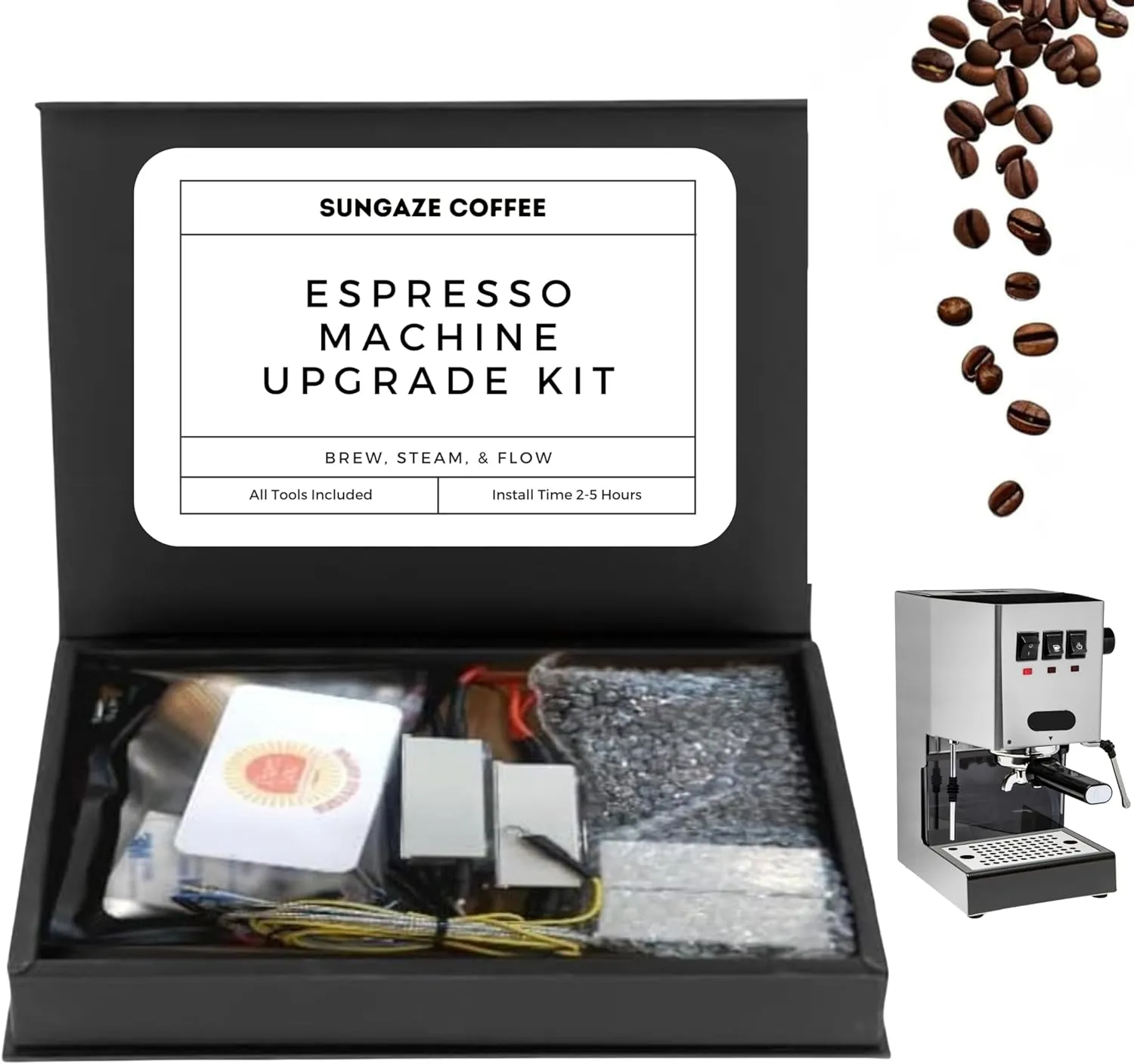 Sungaze Gaggio Classic Pro PID Kit for Brew & Flow Control, Pull $2000-$3000 Quality Shots, Compatible with the Classic, Classic Pro, & Classic Pro Evo