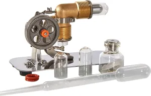 Sunnytech Mini Hot Air Stirling Engine Motor Model Educational Toy Kits Electricity HA001