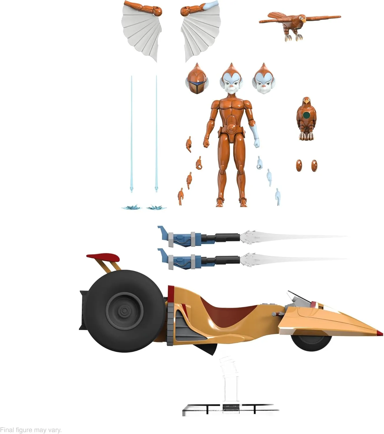 Super7 Ultimates SilverHawks Space Racer - 7" SilverHawks Action Figure with Accessories Classic Cartoon Collectibles and Retro Toys