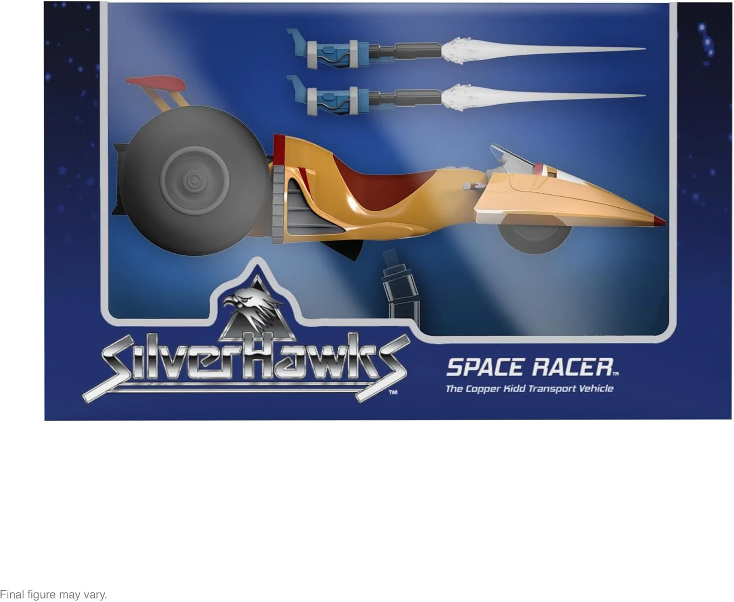 Super7 Ultimates SilverHawks Space Racer - 7" SilverHawks Action Figure with Accessories Classic Cartoon Collectibles and Retro Toys