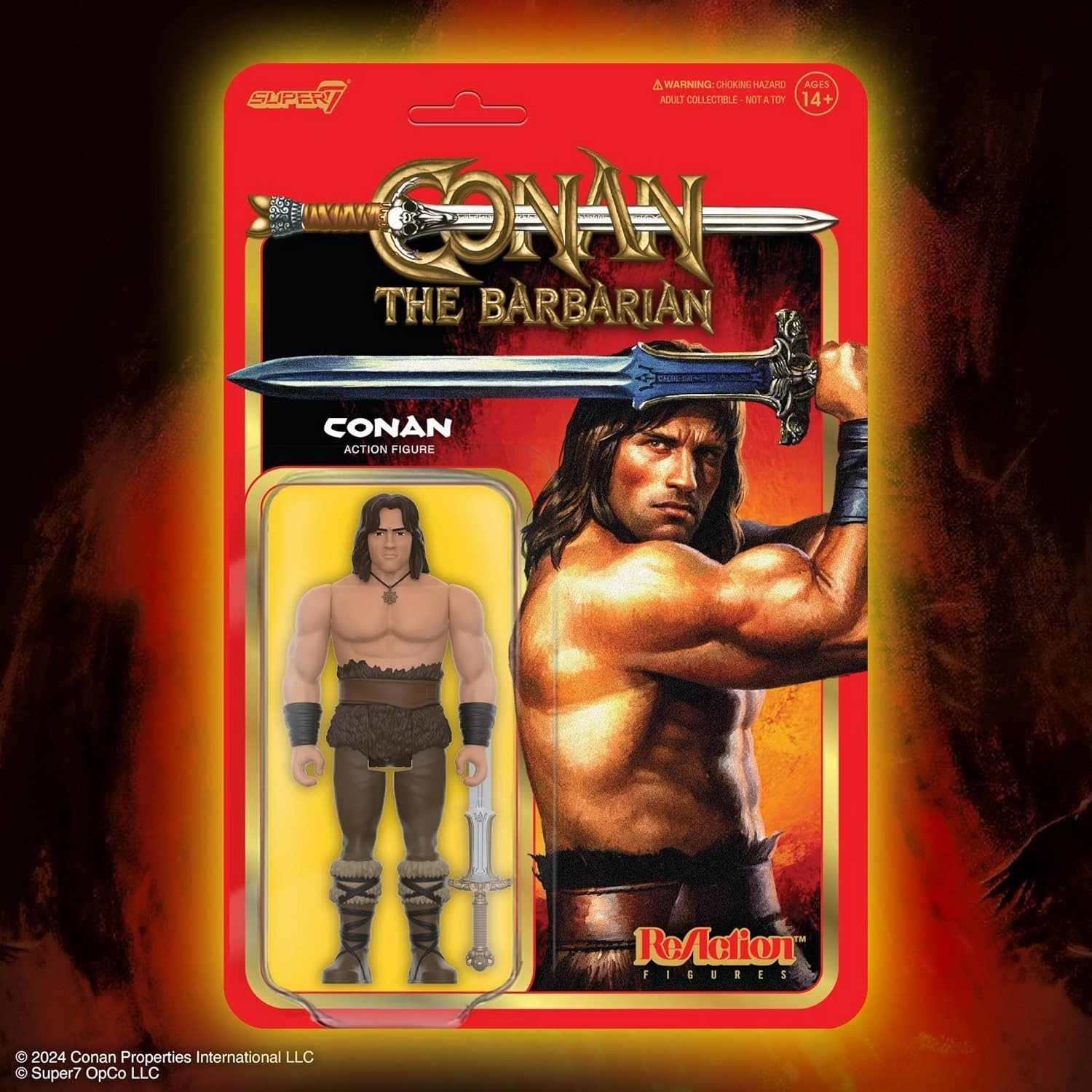 Super7 Conan The Barbarian Resurrected - 3.75" Conan Action Figure with Accessory Classic Movie Collectibles and Retro Toys