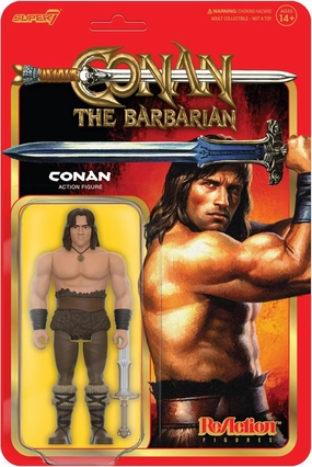 Super7 Conan The Barbarian Resurrected - 3.75" Conan Action Figure with Accessory Classic Movie Collectibles and Retro Toys