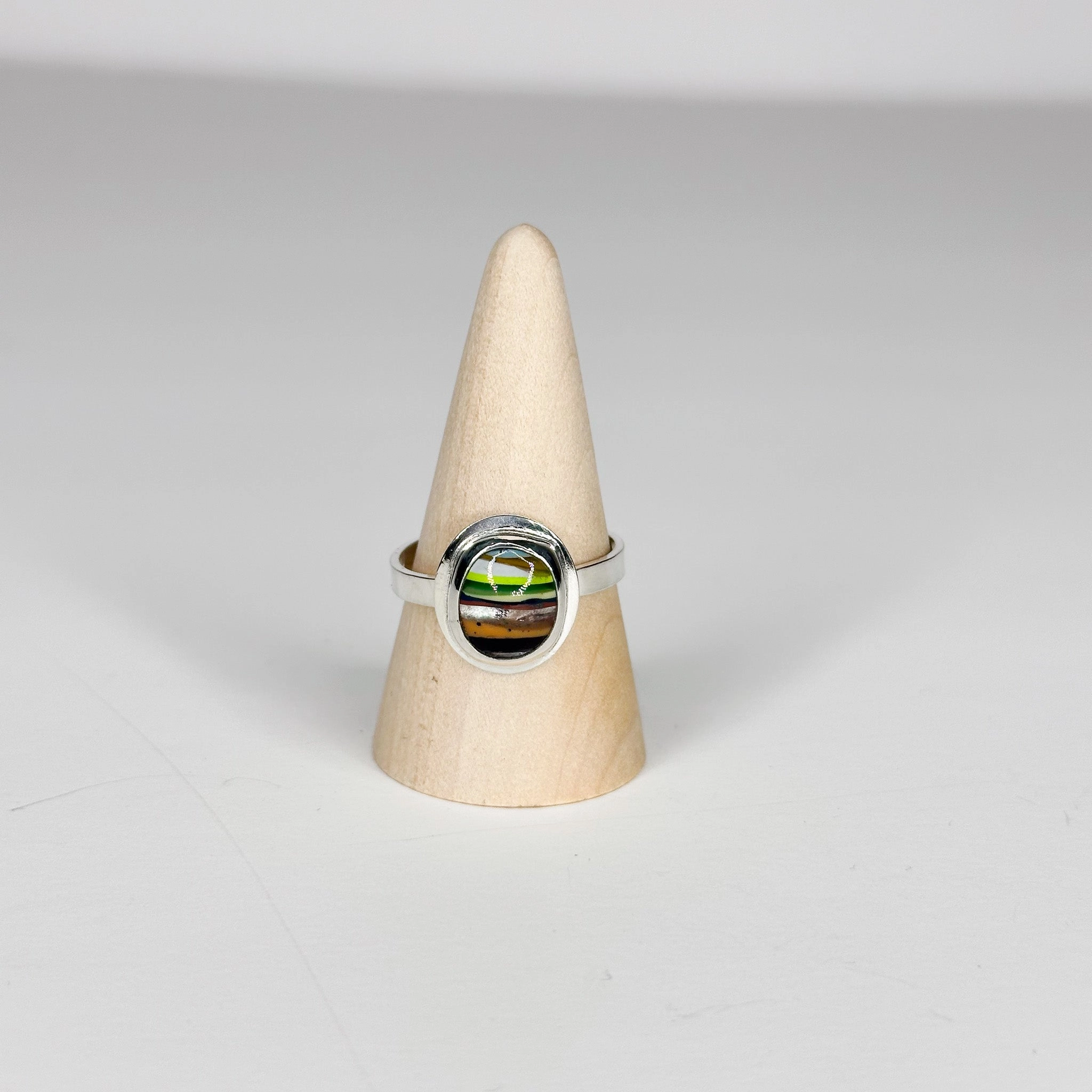 Surfite Sterling Silver Mini Cigar Ring | Size 11.5