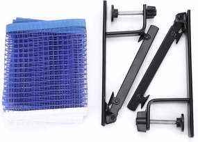 Table Tennis Net, Premium Nylon Clamp Post Metal Outdoor Indoor Set Accessory with Quick Setup for Most Tables