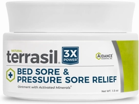 terrasil Bed Sores Treatment Cream & Pressure Sores Cream – Natural Ingredients for Healing of Bedsores, Ulcers & Wounds, 3X Action for Fast Soothing Relief (1.5 oz jar)