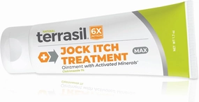 terrasil Jock Itch Antifungal Treatment Extra Strength -Clinically Proven Clotrimazole for Effective Jock Itch Treatment, All-Natural Soothing Care & Fast Relief of Jock Itch (50g)