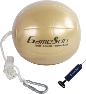 Tetherball and Rope,Full-Size Soft Touch, Portable Tetherballs with Soft Rope - Great Outdoor Game for Kids