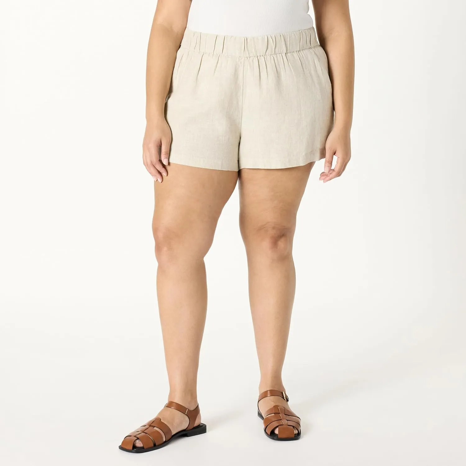 The Drop Women's Standard Essie Linen Pull on Mini Short
