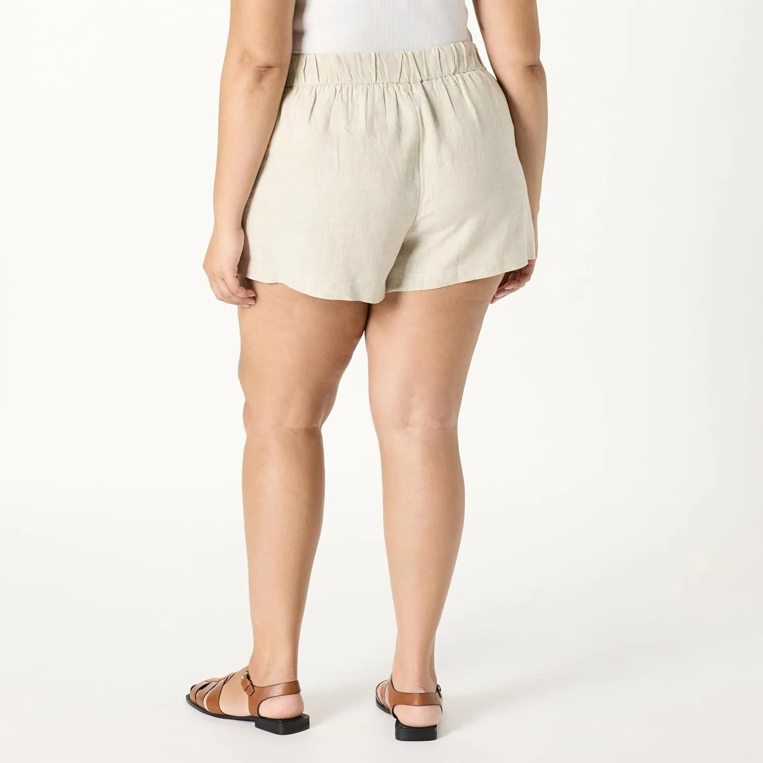 The Drop Women's Standard Essie Linen Pull on Mini Short