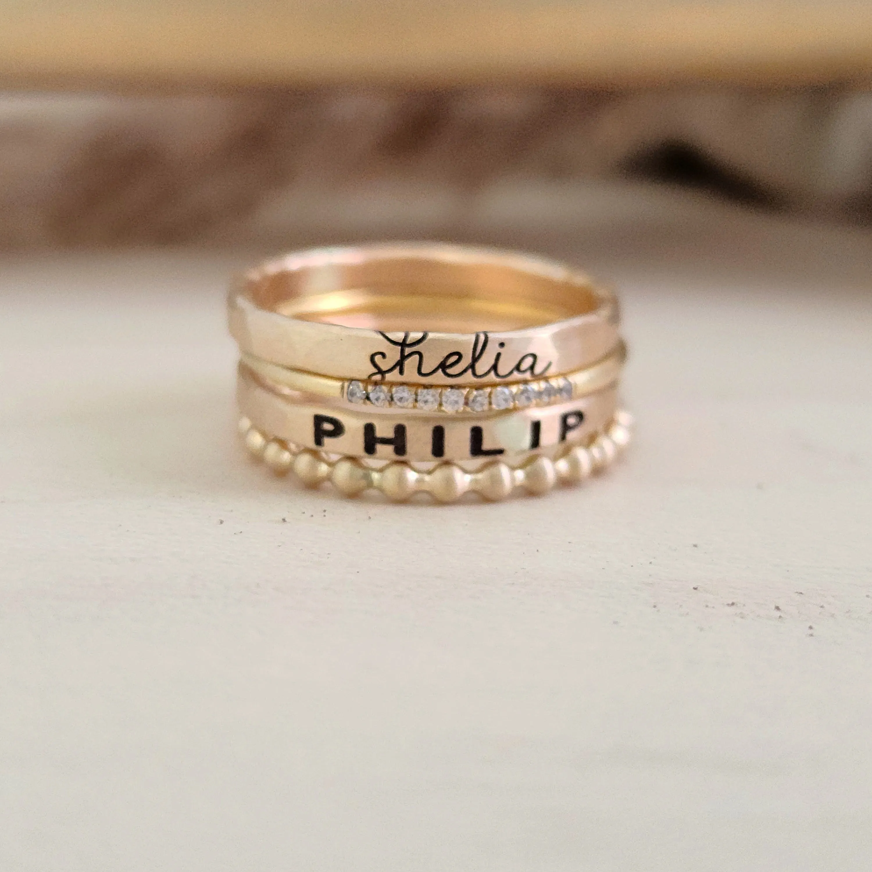 The Layla Stacking Ring Set