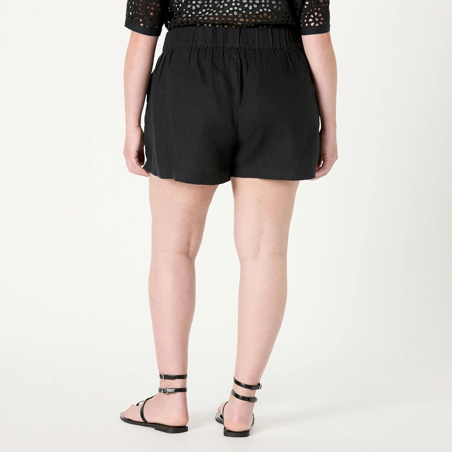 The Drop Women's Standard Essie Linen Pull on Mini Short