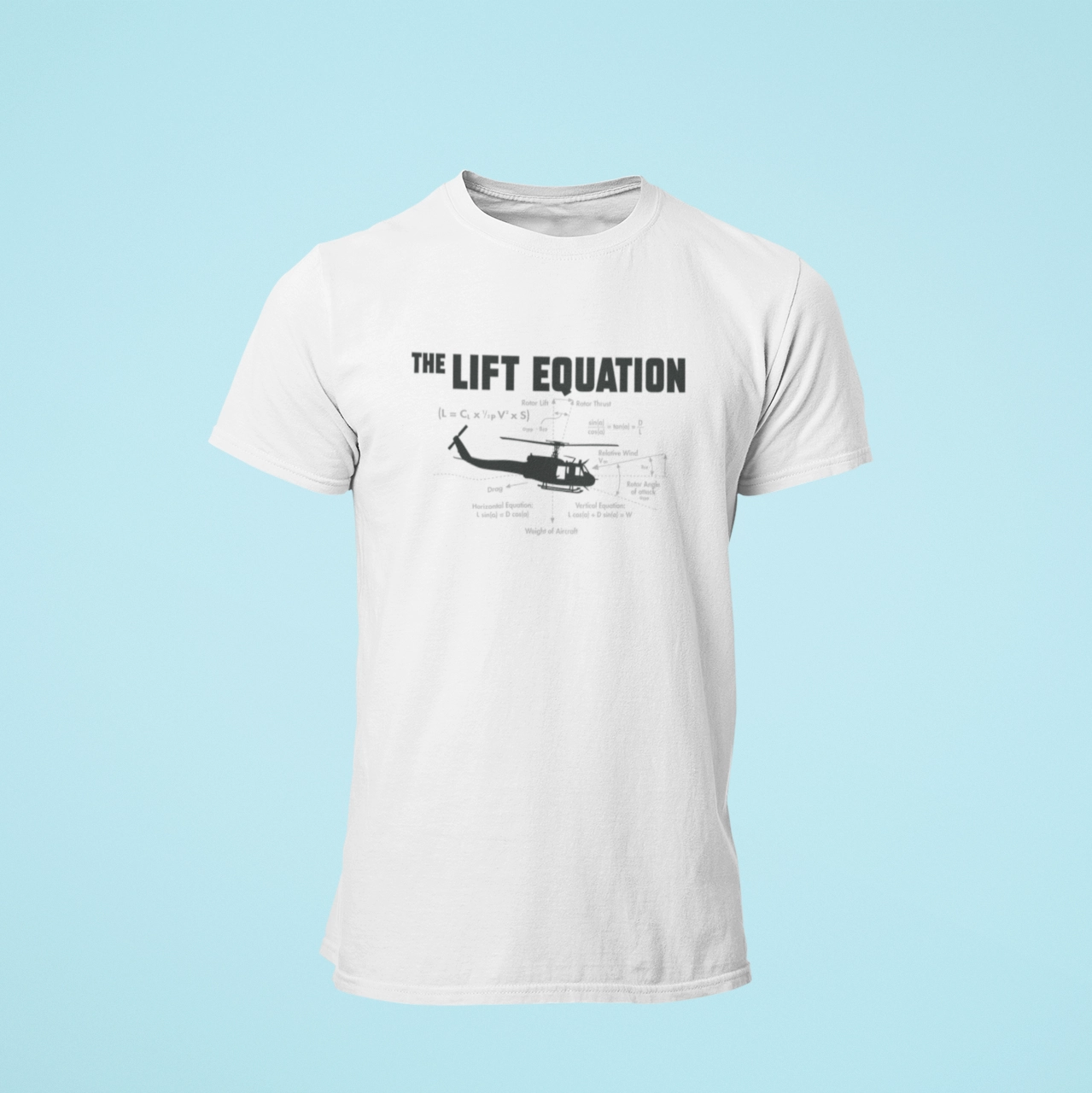 The Lift Equation Helicopter Unisex CVC Jersey T-shirt