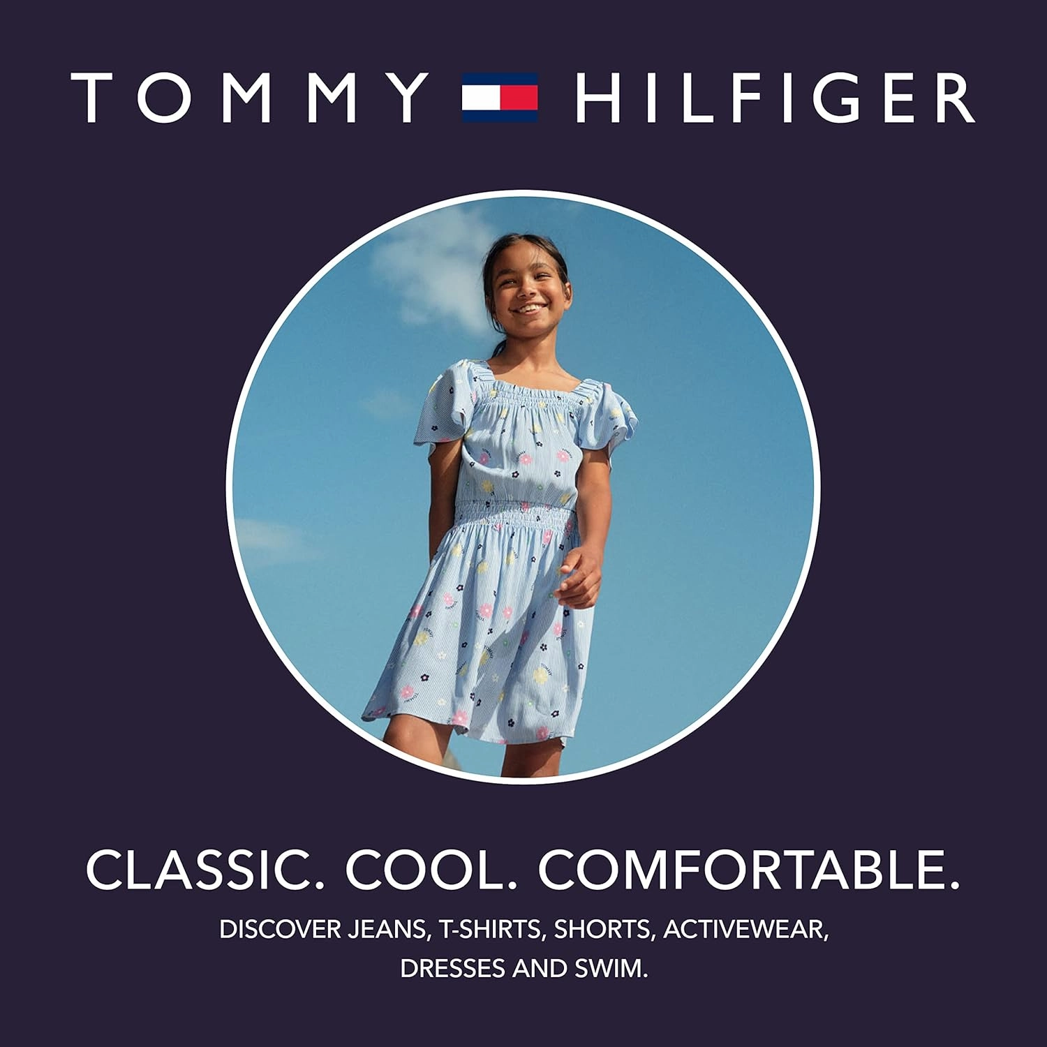 Tommy Hilfiger Girl's Stretch Jersey Leggings, Full-length Pants With Classic Logo Trimming