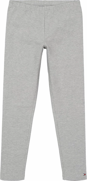 Tommy Hilfiger Girl's Stretch Jersey Leggings, Full-length Pants With Classic Logo Trimming
