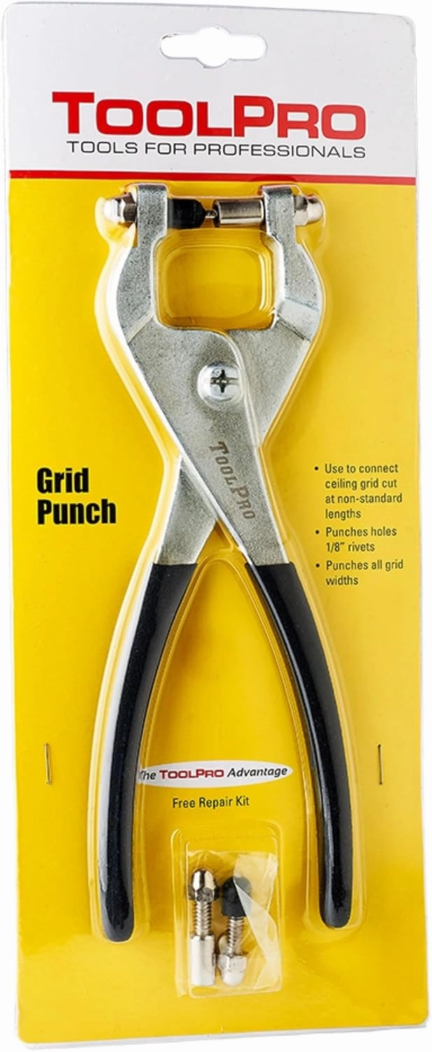 ToolPro Grid Punch for 1/8 inch Aluminum Pull Rivets - Works with Model Numbers: TP05080, TP05085, TP05090, & TP05095