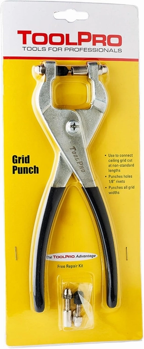 ToolPro Grid Punch for 1/8 inch Aluminum Pull Rivets - Works with Model Numbers: TP05080, TP05085, TP05090, & TP05095