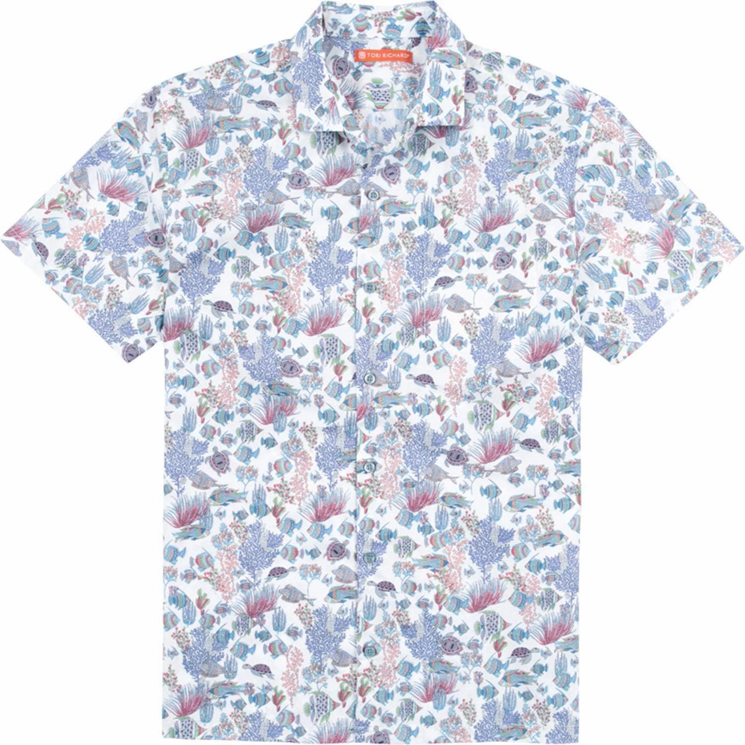 Tori Richard Aqauculture Short Sleeve Hawaiian Shirt