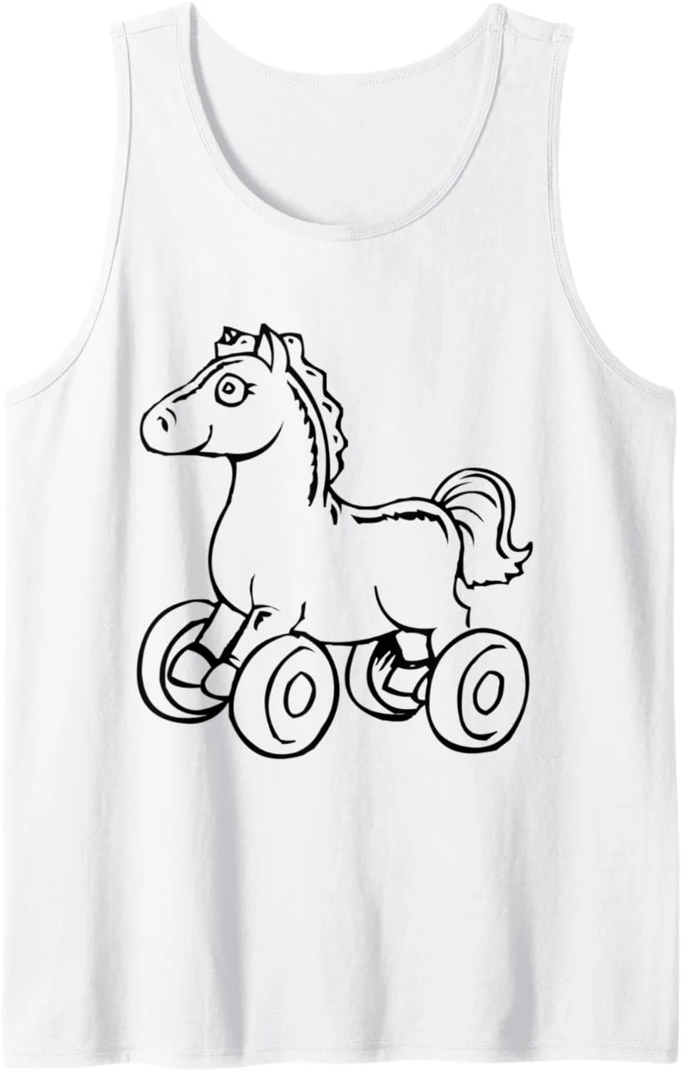 Toy Horse On Wheels Tank Top