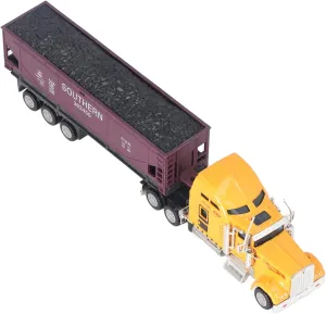 Transport Truck Model, 1:65 Pull Back Trucks Model Toy for Kids Children Christmas Gift (Type 1)