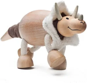 Triceratops Wooden Toy
