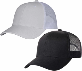 TSSGBL 2 Pack Snapback Trucker Baseball Hats Mesh Back Adjustable Blank Ball Caps for Men Women