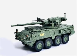 US M1128 Stryker MGS Mod.2nd CAV. Mobile System 1/72 ABS Tank Pre-Built Model