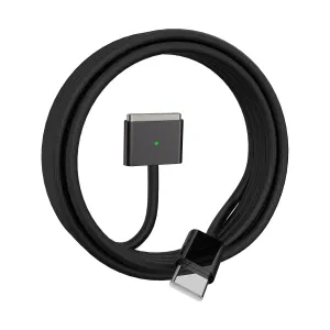 USB C to Magnetic 3 Cable 2M Fit for MacBook Air Charger Magnetic Gen 3 Port 140W Premium Compatible with 2024 MacBook Pro 14” 16" M4, 2023 Mac Book Air 13“ 15" M3 and More (Black)