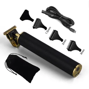 USB Rechargeable Ceramic Trimmer Barber Hair Beard Clipper Machine