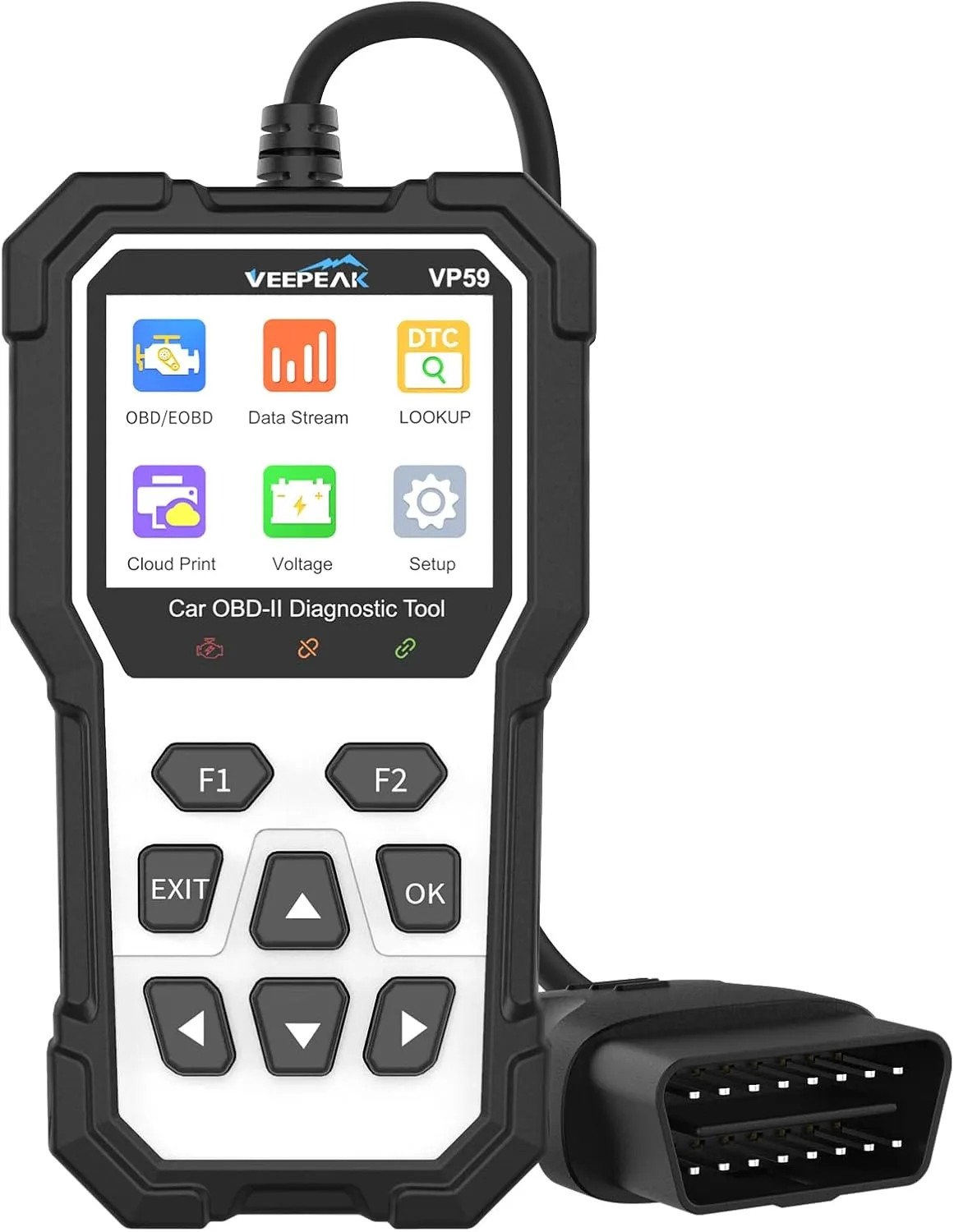 Veepeak OBD2 Scanner Diagnostic Tool, Auto Check Engine Light Code Reader with Reset OBDII Scan Tool for Cars and Light Trucks Model Year Since 1996, Carrying Case Included