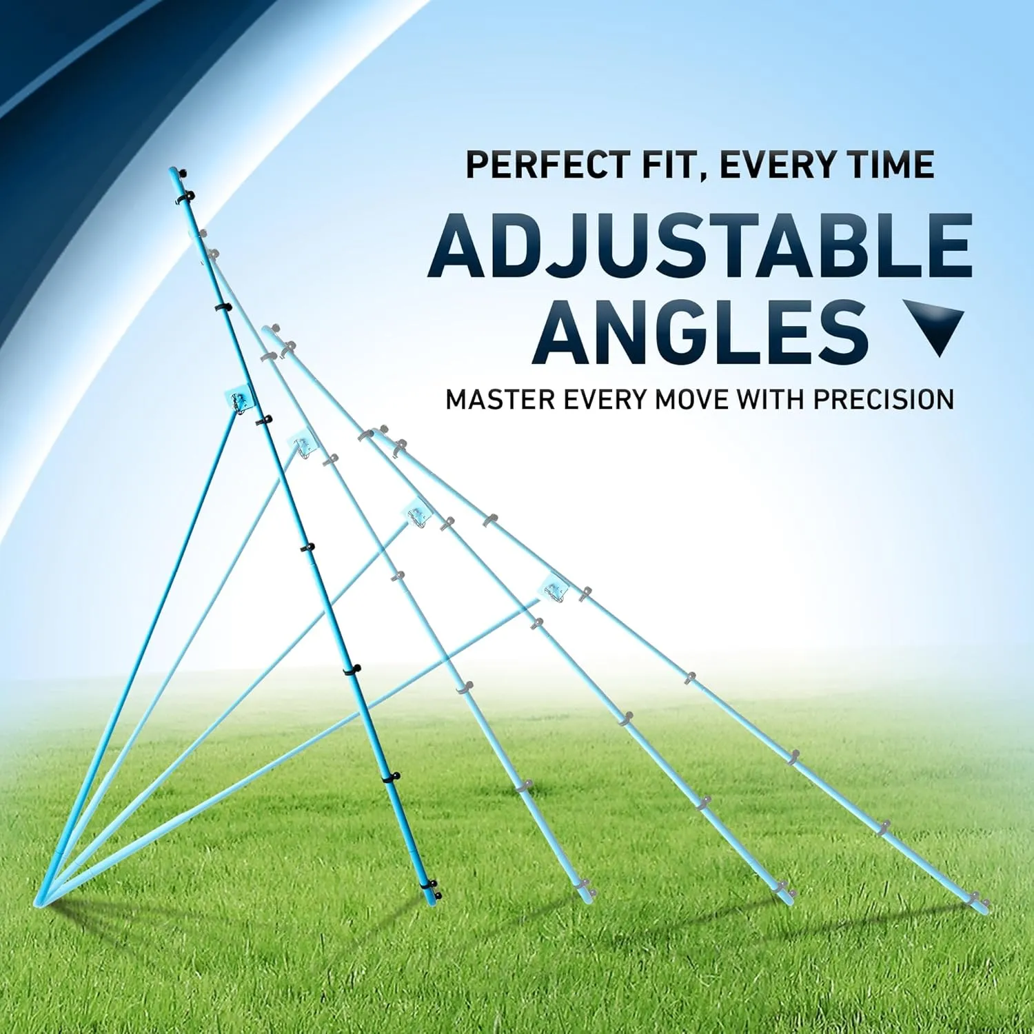 VELOCITY Adjustable Volleyball Rebounder Net, 7x4 ft, Training Equipment with Angle Customization, Durable & Portable with Travel Bag, Improve Volleying, Bumping, Spiking Skills