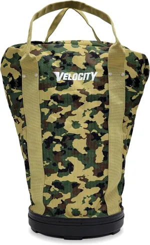 Velocity Heavy Duty Multipurpose Ball Bag with Durable Bottom - Holds up to 60-72 Balls - Ideal for Lacrosse, Baseball, Pickleball, Tennis & More